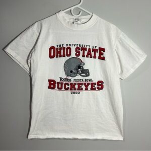 Vintage Ohio State Buckeyes 2003 Fiesta Bowl Short Sleeve T-Shirt Mens Medium